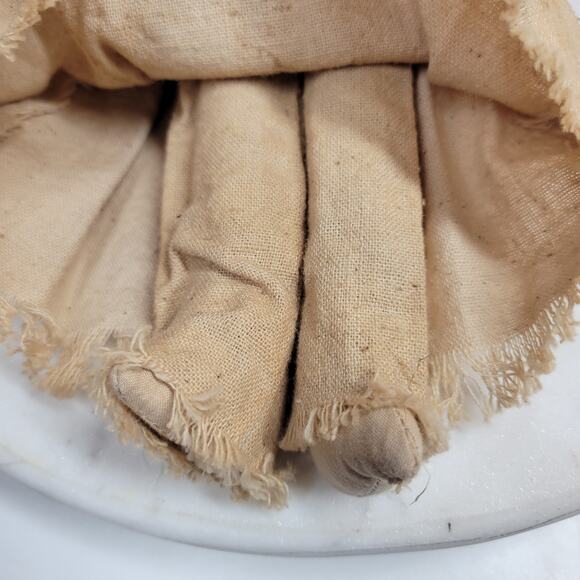 Vintage Folk Art Primitive Angel Doll 11" Handmade Crochet Christmas Ornament - Picture 6 of 12